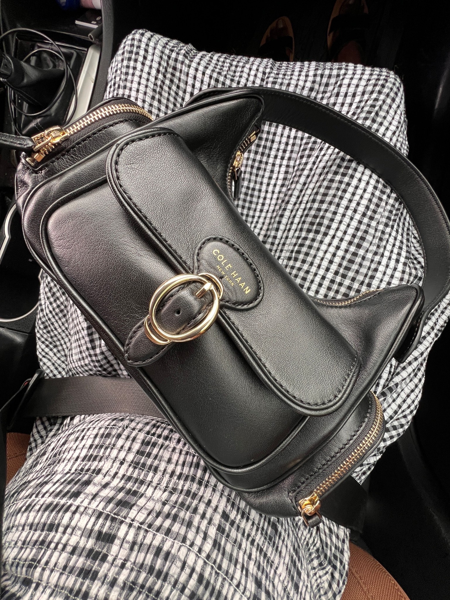 Cole Haan shoulder purse, gingham midi dress for spring dressing!

#LTKmomlife #LTKWorkwear