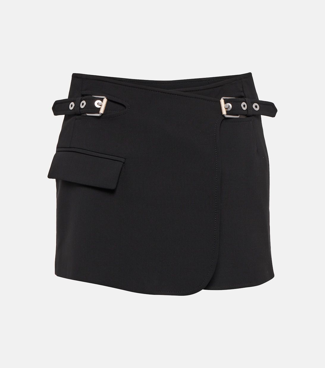 Interlock high-rise wrap miniskirt | Mytheresa (UK)