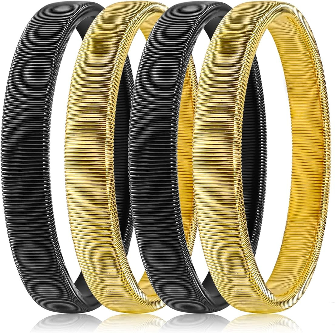 4 Pcs Shirt Sleeve Holders,Adjustable Anti-slip Metal Stretchy Garter Elastic Armbands | Amazon (UK)