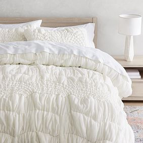 Cream Puff Microfiber Quilt | Pottery Barn Teen