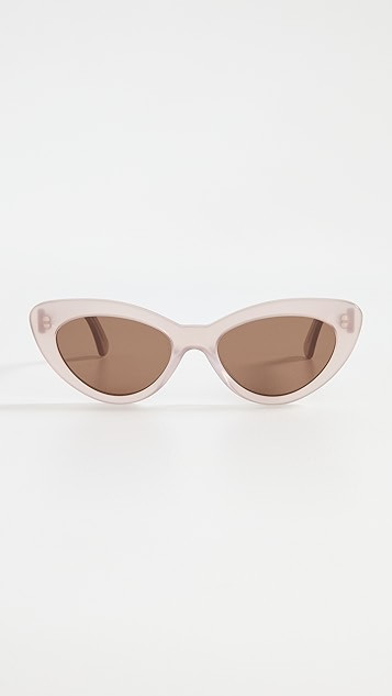 Pamela Thistle Brown Flat Sunglasses | Shopbop