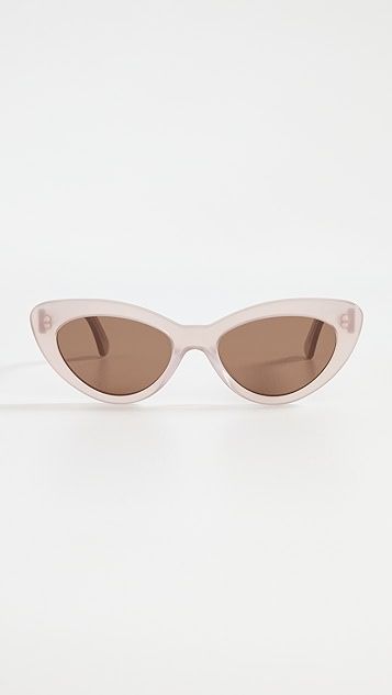 Illesteva Pamela Thistle Brown Flat Sunglasses | SHOPBOP | Shopbop