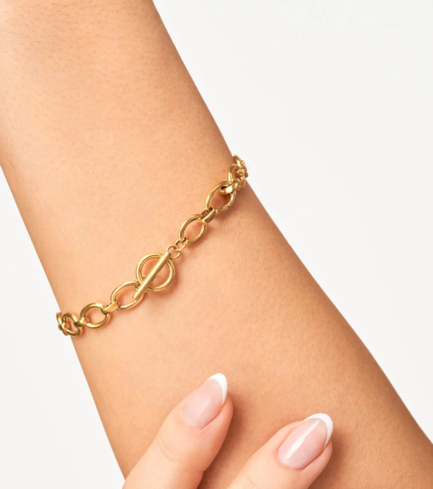 Oval Link Chain Bracelet (Gold) | Abbott Lyon