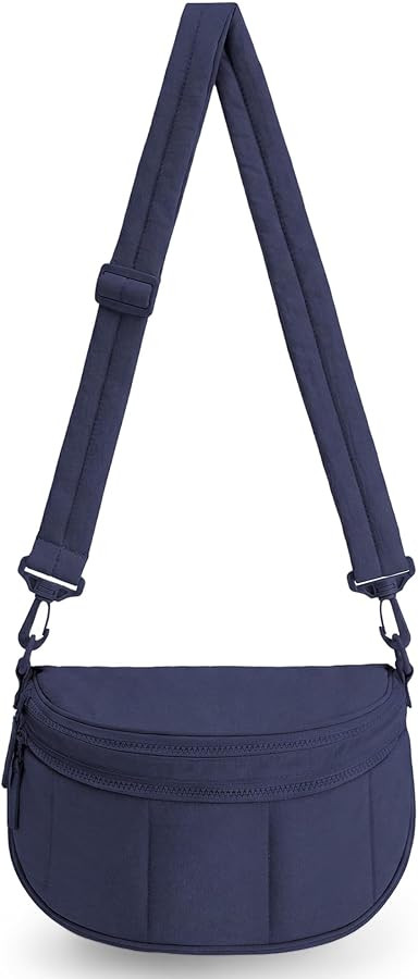 BAGSMART Cross Body Purse, Medium Crossbody Bags for Women Travel Purse, Quilted Puffer Bum Bag H... | Amazon (US)