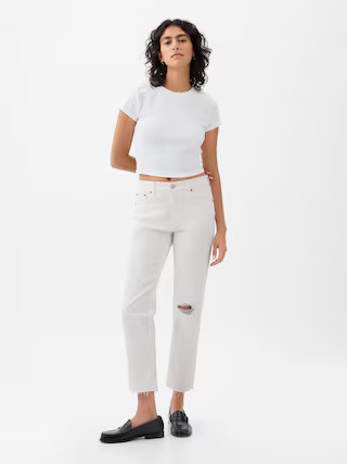 High Rise Cheeky Straight Jeans | Gap (US)
