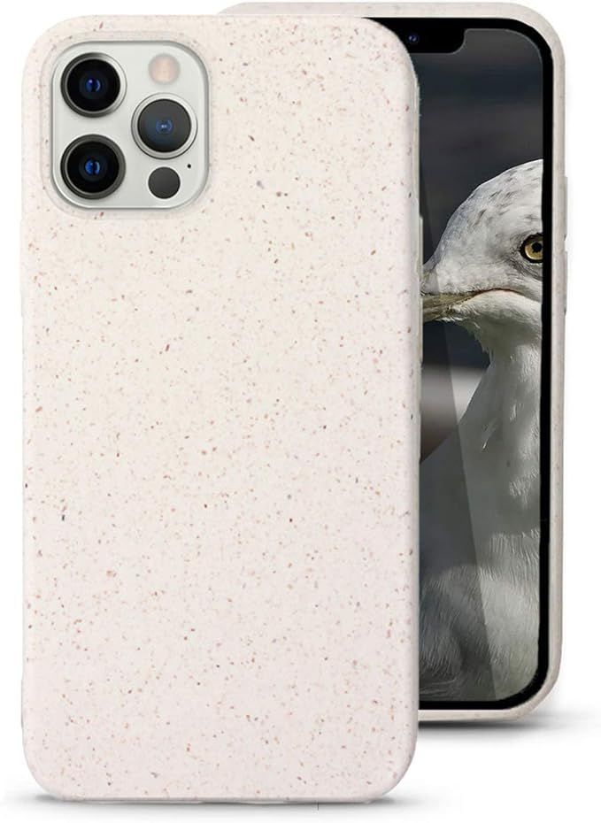 Gemi-Case - Case for iPhone 12/12 Pro - Plant Based Protector Cover (Ivory Speckled) | Amazon (US)