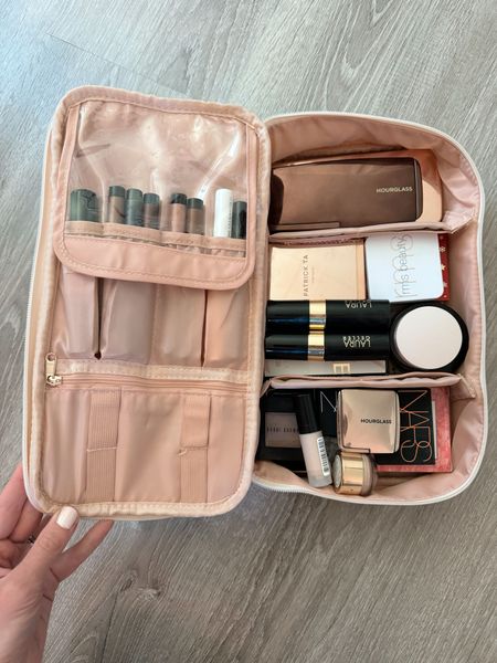 Amazon makeup travel organizer - under $20 and so spacious 

#LTKTravel #LTKFindsUnder50 #LTKBeauty