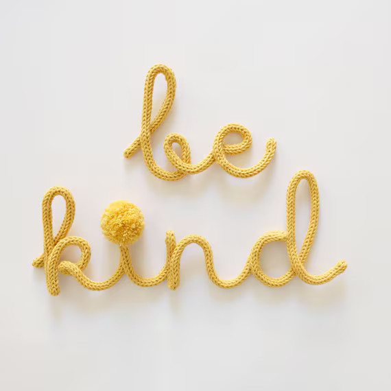 Be Kind Tricotin, Motivational Nursery Decor, Be Kind Nursery Decor, Kids Room Wall Decoration, B... | Etsy (US)