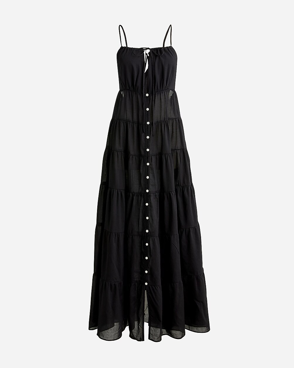 Tiered cotton voile dress | J. Crew US