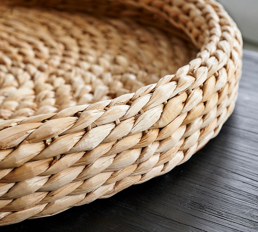 Handwoven Seagrass Round Tray | Pottery Barn (US)