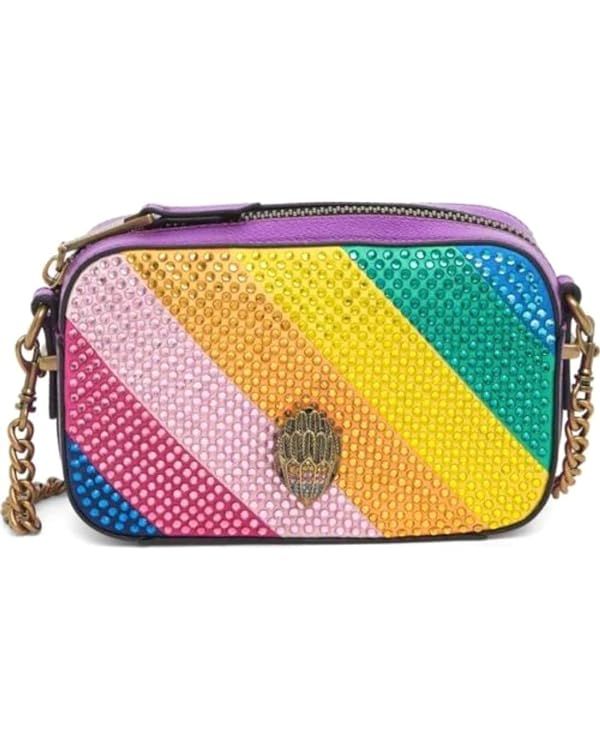 Kurt Geiger Women's Kensington Small Rainbow Beaded Camera Bag Crossbody | Amazon (US)