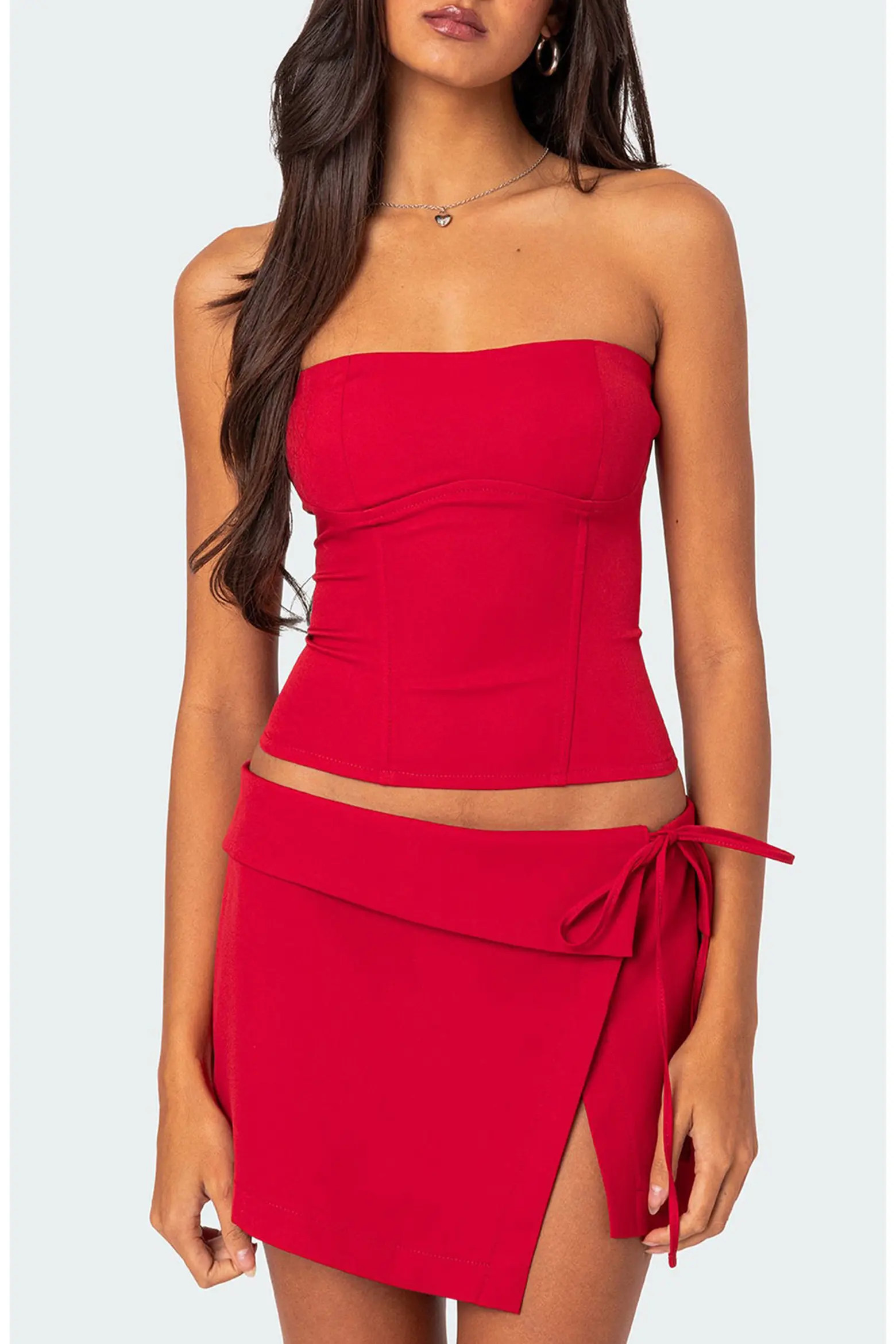 EDIKTED Selena Lace-Up Strapless Corset Top (Women) | Nordstrom | Nordstrom