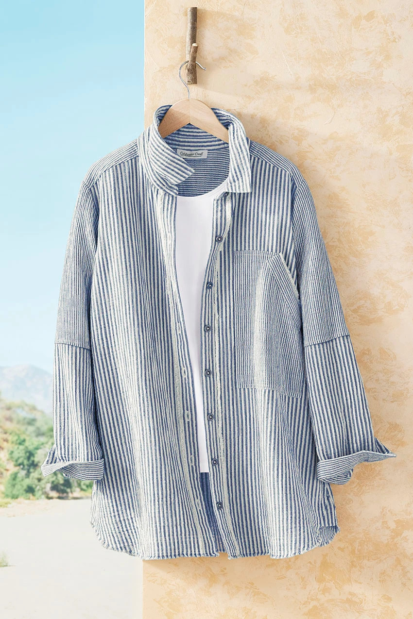 Vintage Frayed Big Shirt | Coldwater Creek