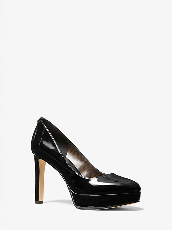 Chantal Faux Patent Leather Platform Pump | Michael Kors CA