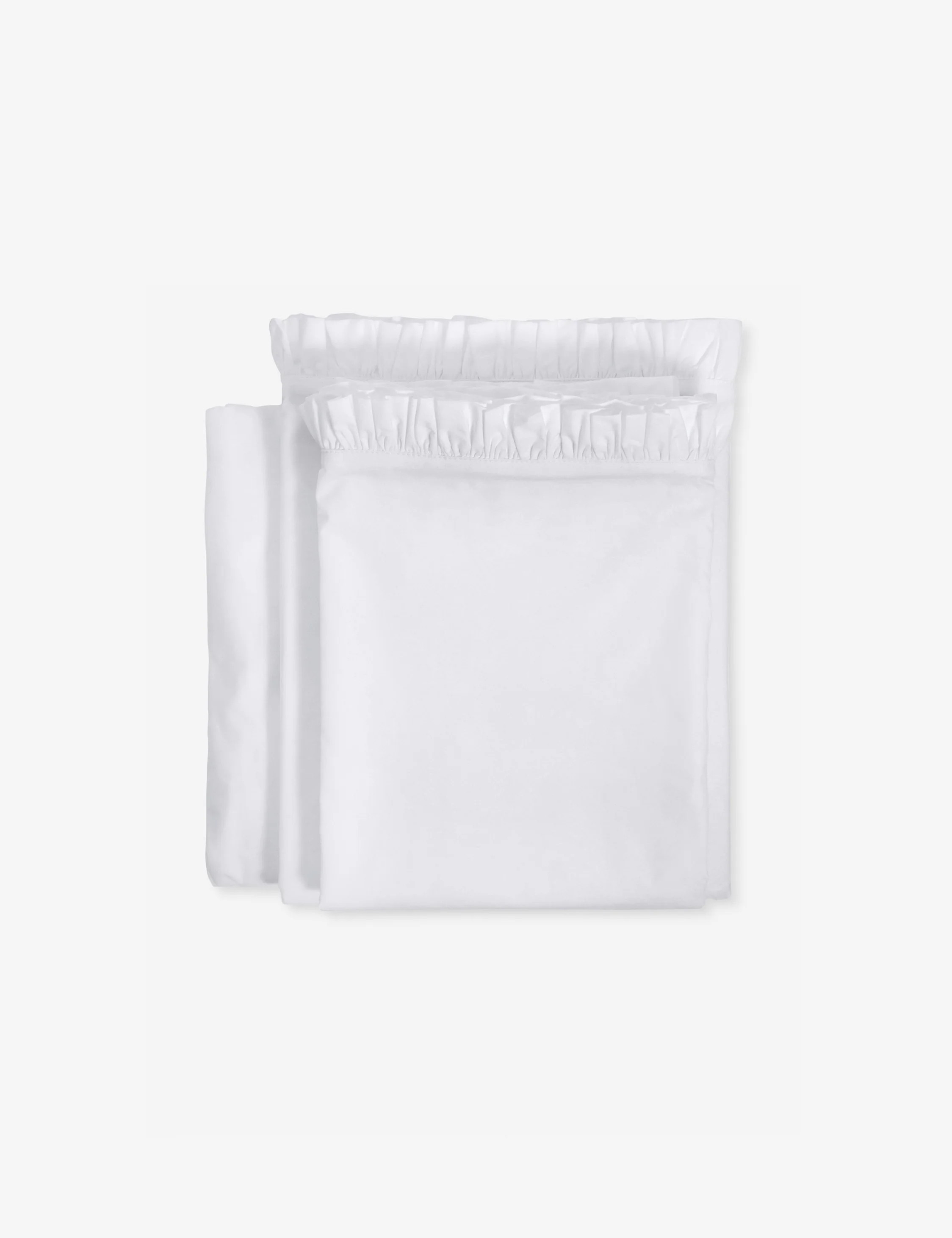 Audrey Ruffle Cotton Percale Sheet Set by Pom Pom at Home | Lulu and Georgia 