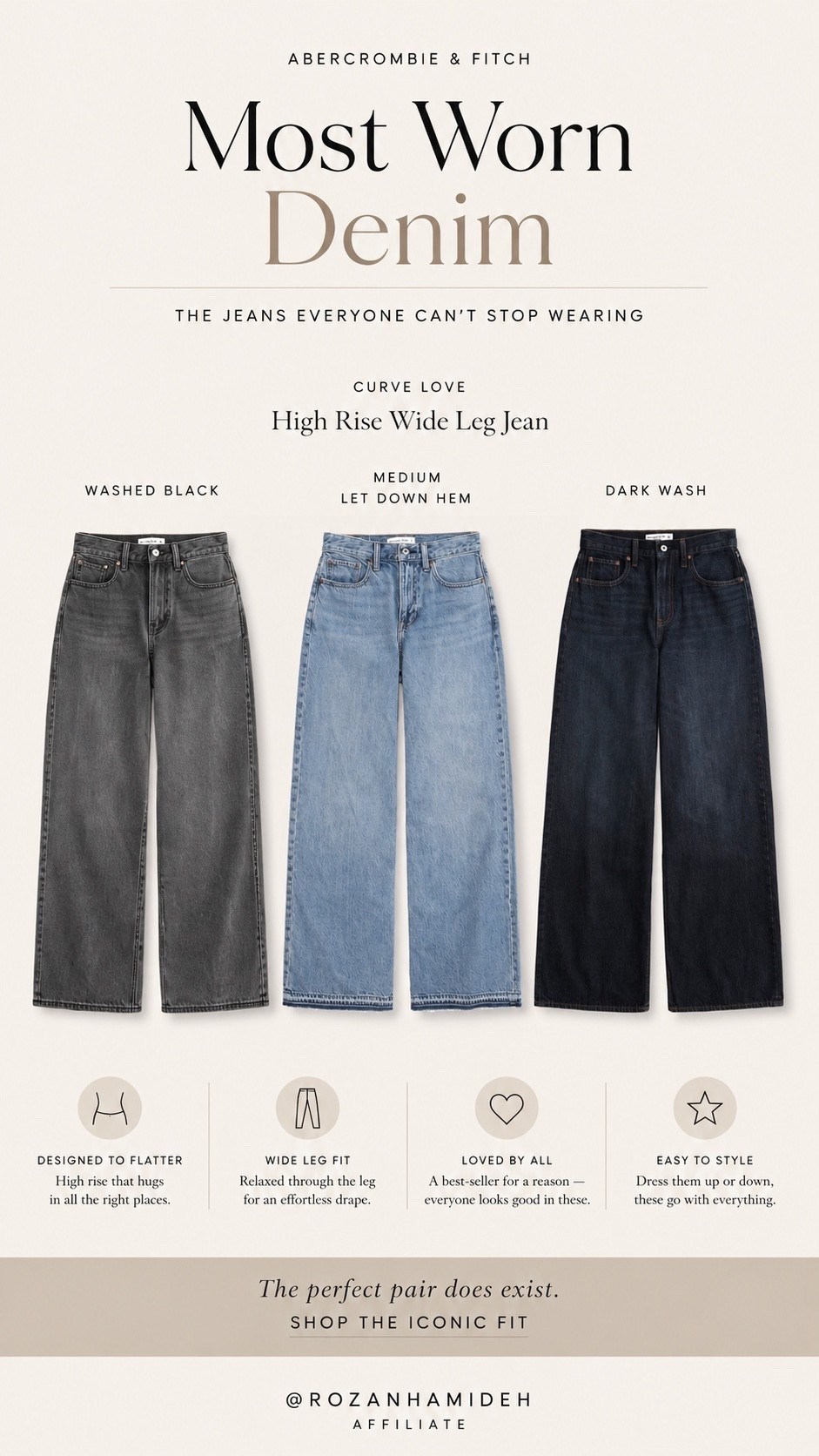 The jeans I keep reaching for 🤎 Abercrombie Curve Love High Rise Wide Leg Jeans in three washes that go with everything. The fit, the rise, the wide leg… so good.

Shop all 3 on my LTK ✨

#Abercrombie #AbercrombieJeans #CurveLove #WideLegJeans #DenimStyle #EverydayStyle #LTKFashion #LTKStyle #LTKFinds #DenimLover #Affiliate

#LTKootd #LTKSaleAlert #LTKMidsize
