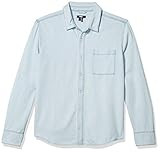 PAIGE Men's Bedford Denim Shirt, Polar Ice, M | Amazon (US)