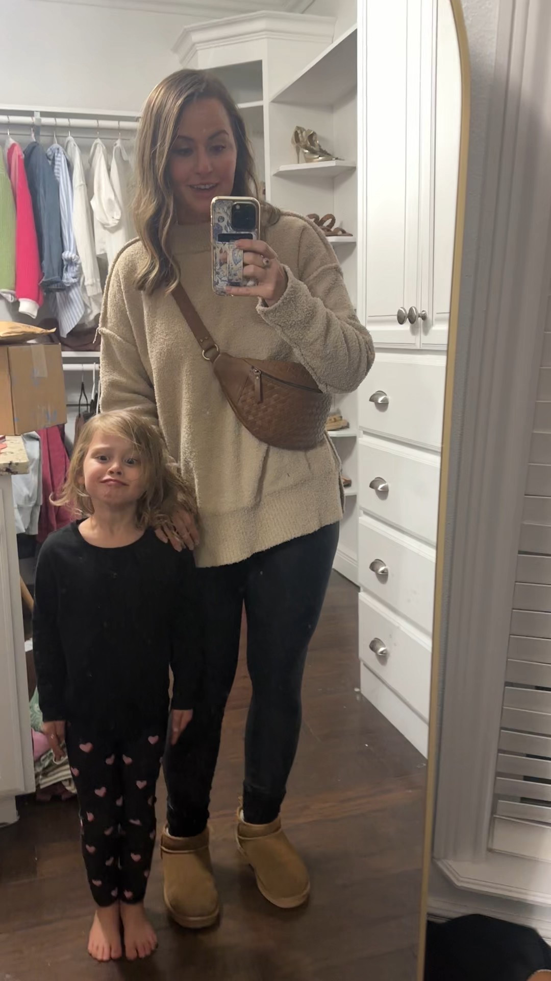 One of my favorite go to casual outfits for fall and winter! This top sweater feels like a barefoot dreams blanket, paired it with my favorite Amazon faux leather leggings and faux UGG boots. 

#LTKStyleTip #LTKSeasonal #LTKFindsUnder100