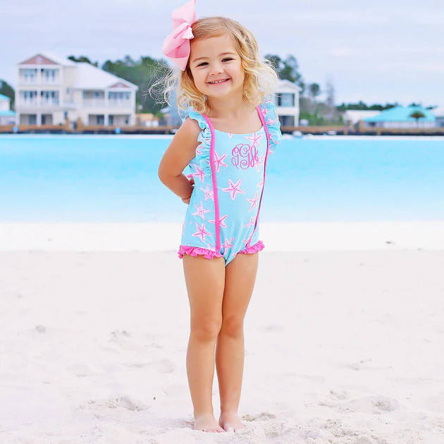 Starfish Print One Piece Swimsuit | Classic Whimsy