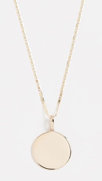14k Disc Neck On 18" Chain | Shopbop