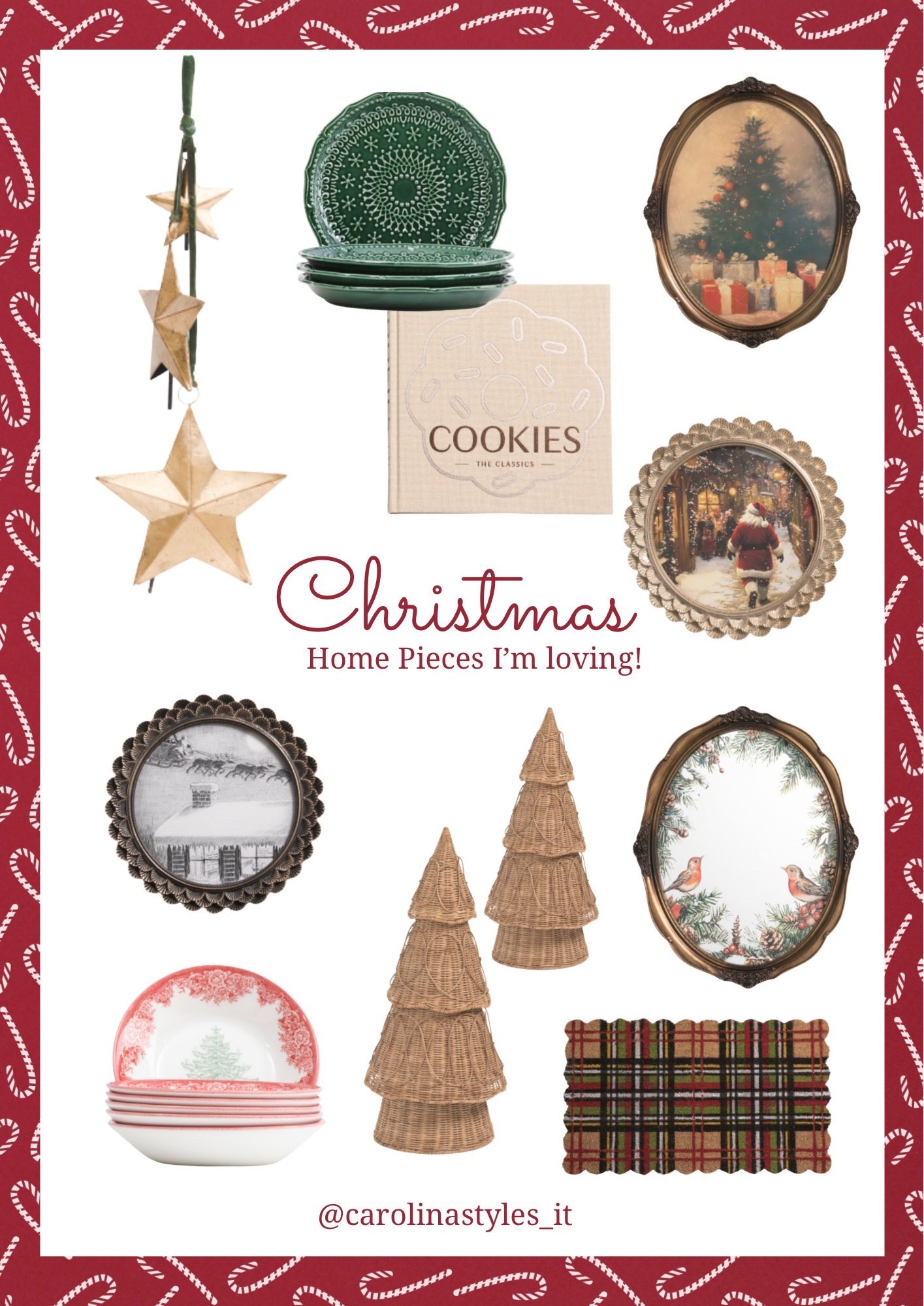 Vintage Christmas Decor I’m absolutely loving! From frames, to plaid floor mats, plates, star ornaments, nostalgic cookie book, Christmas tree, & more!

#LTKSeasonal #LTKHome #LTKHoliday