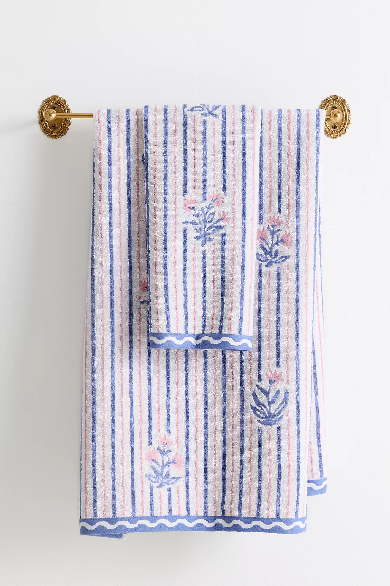 Tess Cotton Woven Floral Towel Collection | Anthropologie (US)