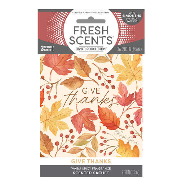 3-Count Give Thanks Scented Sachets | At Home