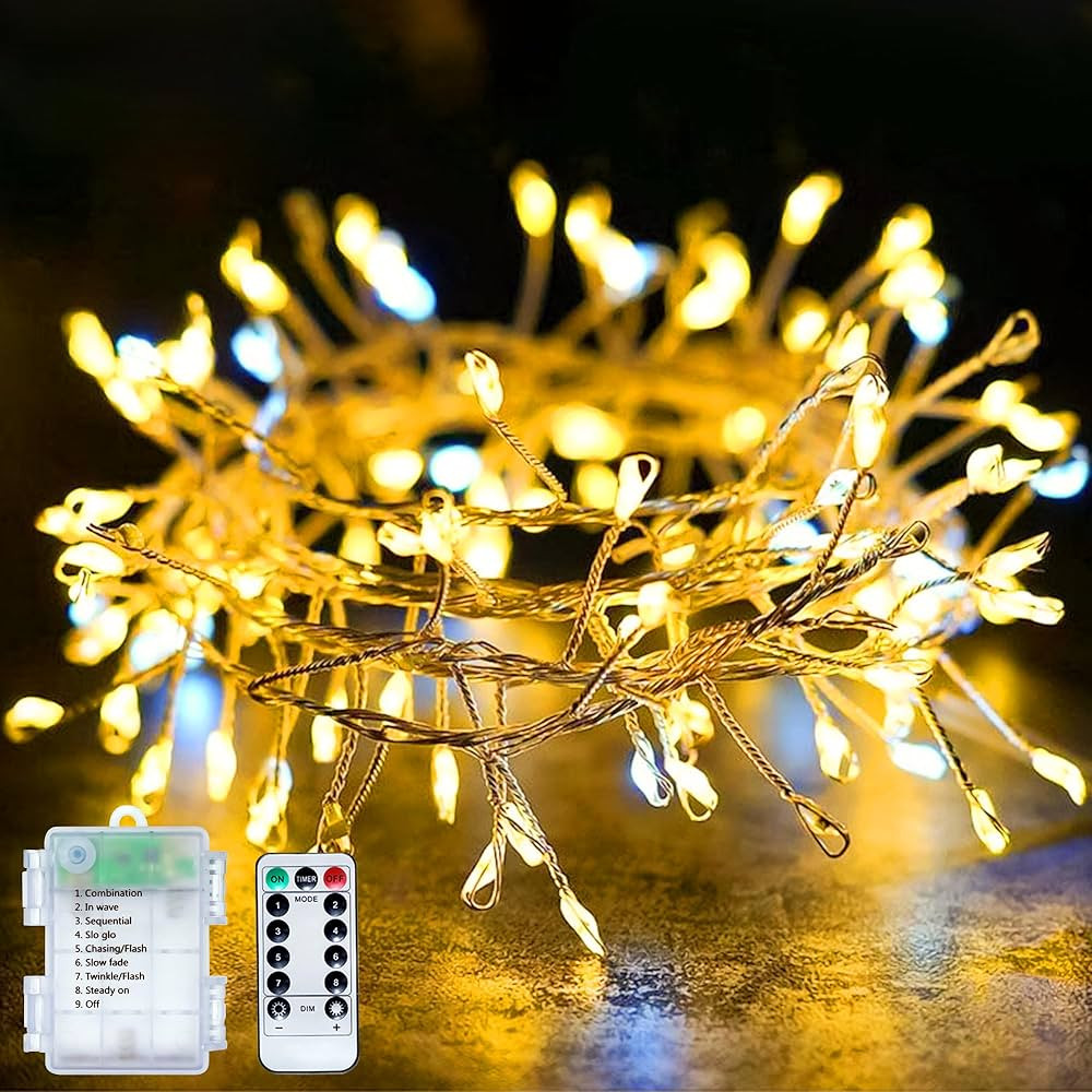 200 LED String Lights, 20FT Battery Powered Fairy Lights Indoor Outdoor, Waterproof 8 Modes Coppe... | Amazon (CA)