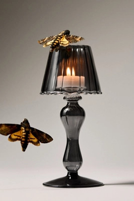 Halloween Glass Lamp Candle Holder | Anthropologie (US)