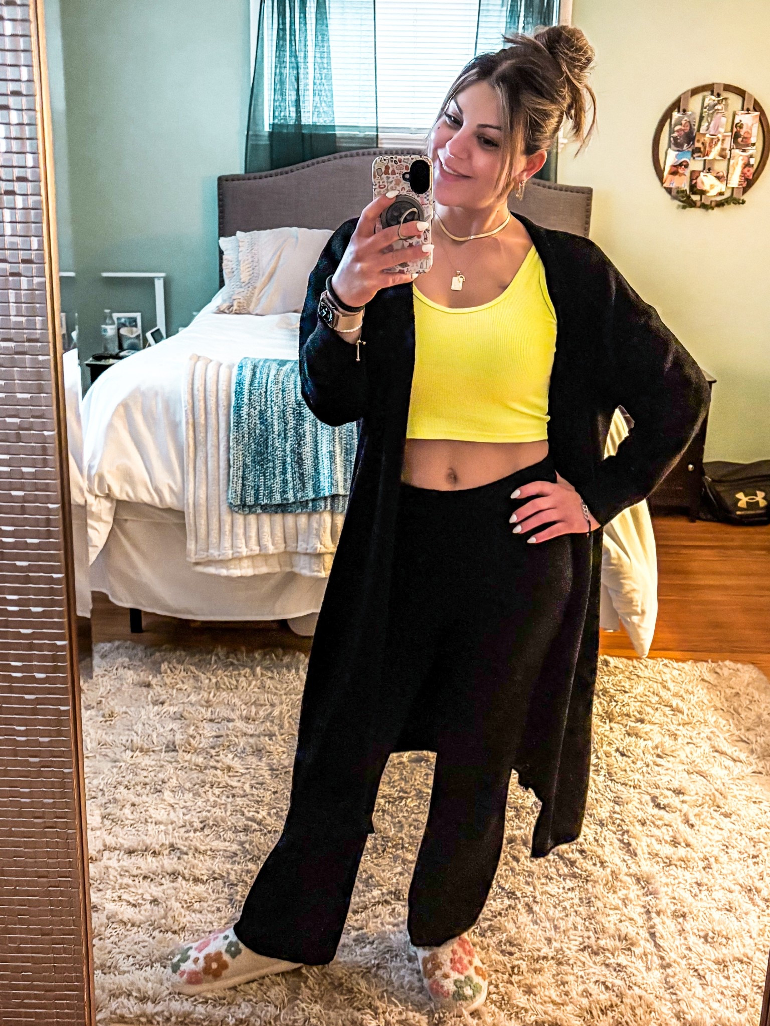 Spring Fashion!! 💛💚
Cardigan and pants are currently 62% off!!!! This is a sale you don't want to miss! Super comfy & chic, fits TTS!!
Top under $20!
Slippers are also on sale! 🙌🏻

#LTKSaleAlert #LTKStyleTip #LTKFindsUnder50