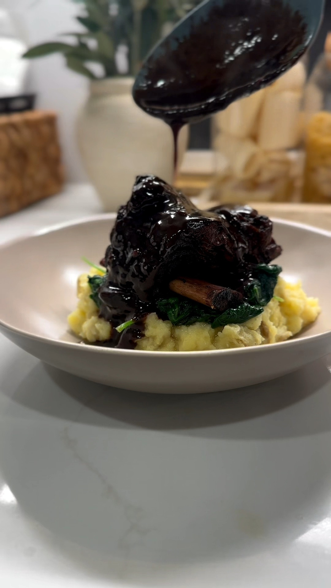 Red wine braised short ribs are one of my fave dishes to make. But you have to start early cause this takes a lot of time in the oven. I’m talkin hours 😩 But it is soooo worth it in the end! Especially loaded on top of some creamy mashed potatoes and some garlic spinach 🤤 #delicious #dinnerideas #shortribs

#LTKHome #LTKfoodie