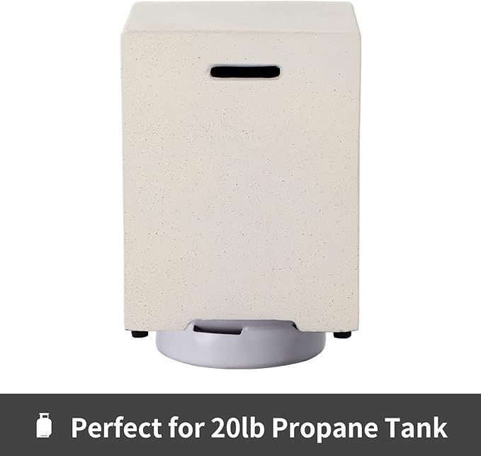 HOMPUS Propane Tank Cover Table 16 inch for Fire Table, 20lb Gallon Gas Tank Cover, Hideaway Conc... | Amazon (US)