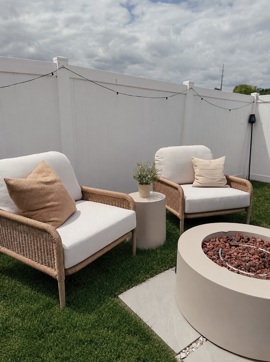 @realflameusa #ad My backyard space is officially my favorite place to sit 🤎 These Morro Outdoor Chairs from Real Flame are XL, incredibly cozy, and the perfect mix of comfort + style for an outdoor space. Paired with the Aegean fire pit, they make the coziest little outdoor seating area for summer nights and even going into fall! 

The Morro Outdoor Chairs are currently 20% off with code SUMMER20, plus free shipping on all orders!

🏷️ Outdoor patio chairs • XL outdoor chairs • cozy outdoor seating • backyard patio ideas • outdoor furniture • outdoor fire pit • patio furniture • backyard inspiration • summer patio decor

#LTKSeasonal #LTKHome #LTKSaleAlert