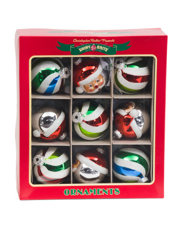 9pc Round And Figure Ornament Set | TJ Maxx