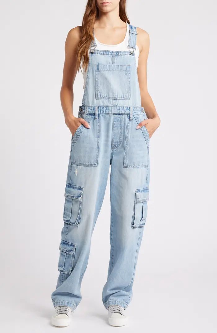 HIDDEN JEANS Baggy Denim Cargo Overalls | Nordstrom | Nordstrom