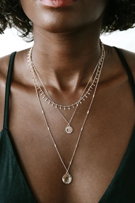 So Much Style Gold Layered Necklace Set | Lulus (US)