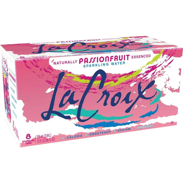 LaCroix Passionfruit Sparkling Water, 12 Fl Oz, 8 Count Cans | Walmart (US)