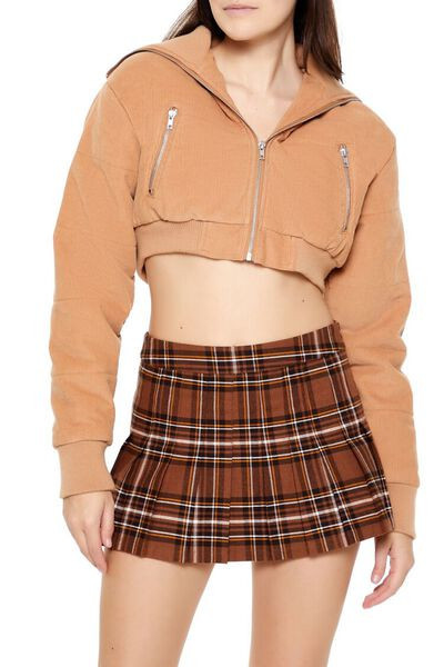 Cropped Corduroy Puffer Jacket | Forever 21