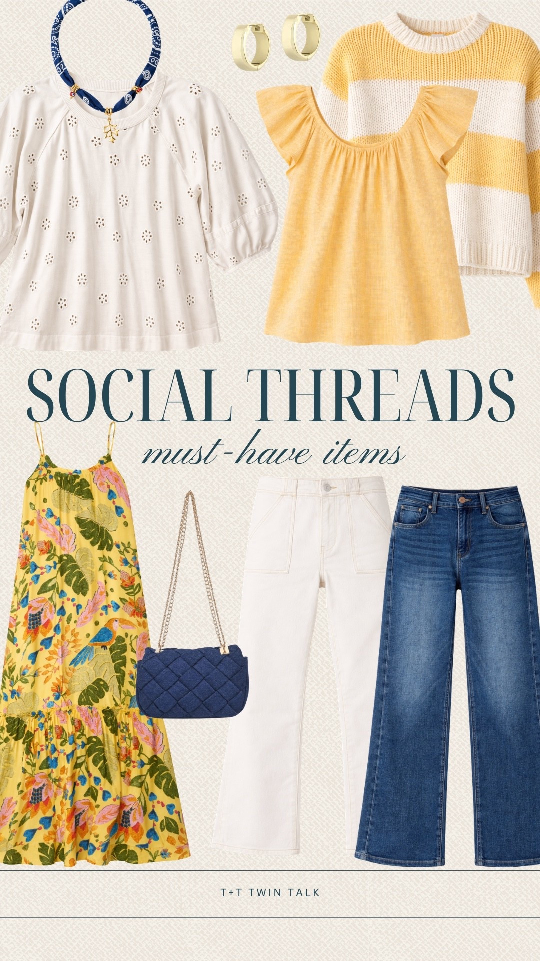 We picked a few of our favorites for spring from social threads! The yellow and navy combo is such a classic. These are pieces you can style in many different ways for the season!

#LTKMidsize #LTKSeasonal #LTKOver40