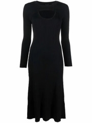 PINKO fine-ribbed long-sleeve Dress - Farfetch