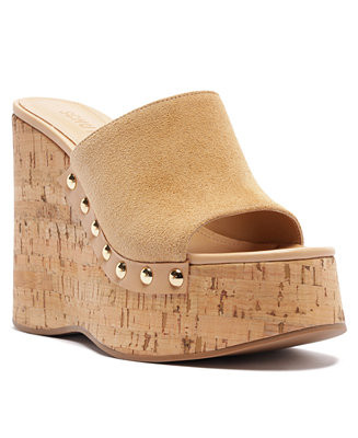 Women's Dalle Studs Slip-On Wedge Sandals | Macy's