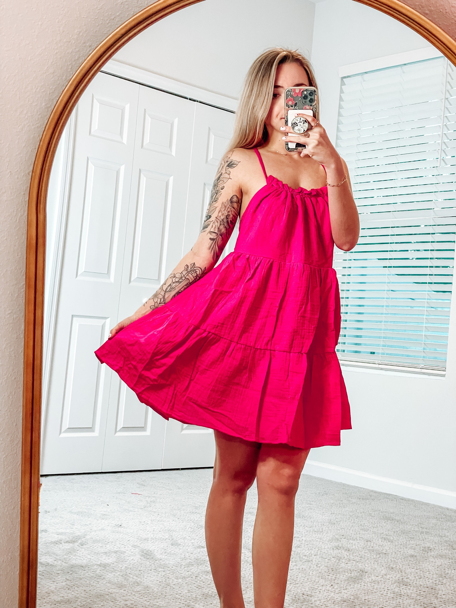 Fuchsia sundress from Shein!

#LTKstyletip