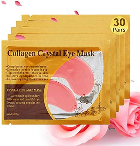 Under Eye Patches, 30 Pairs Pink Eye Mask, Eye Gel Pads With Collagen, Eyes Treatment for Reducin... | Amazon (US)
