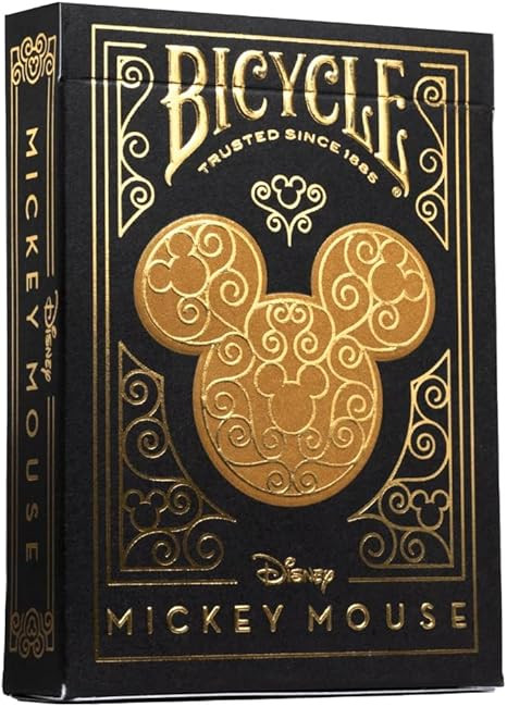 Bicycle Disney Mickey Mouse Inspired Black & Gold Playing Cards (10038680) | Amazon (US)