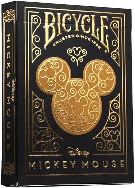 Bicycle Disney Mickey Mouse Inspired Black & Gold Playing Cards (10038680) | Amazon (US)