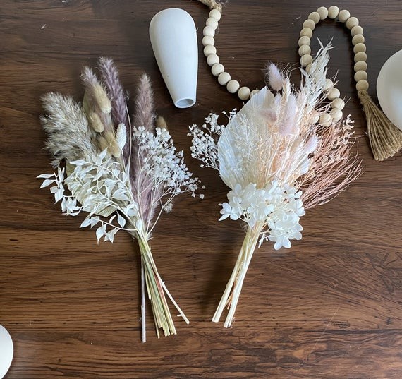 Small Dried flower bunches, Dry preserved bouquet , Gift for table, Natural vase bouquets, Small ... | Etsy (US)