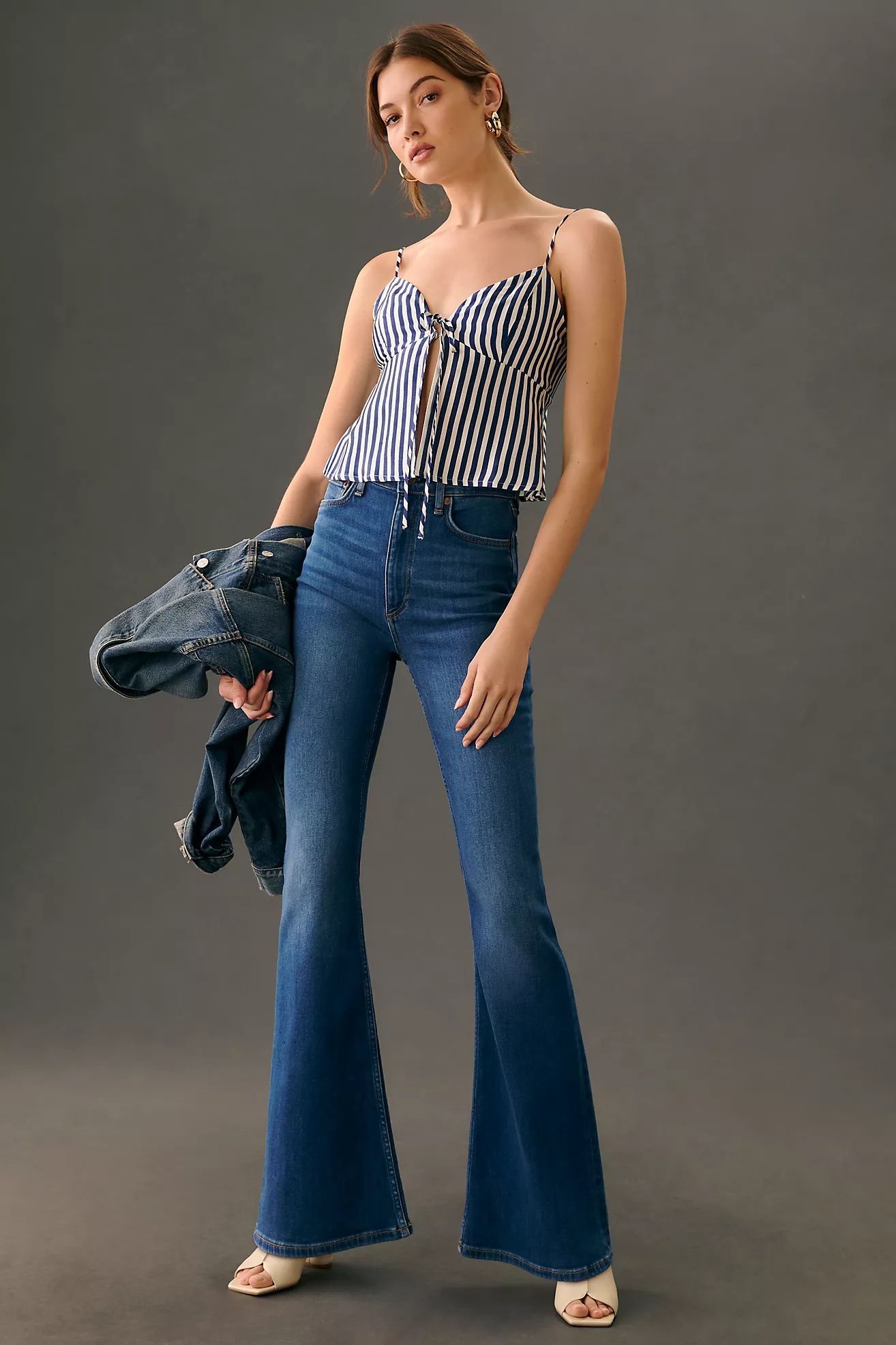 rag & bone Casey High-Rise Flare Jeans | Anthropologie (US)