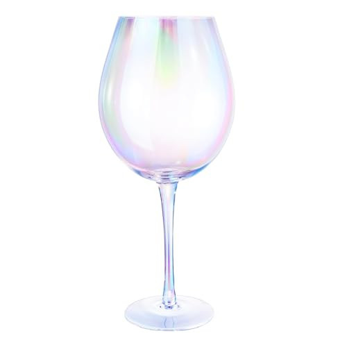 NiHome 100oz Iridescent Giant Wine Glass, Large Capacity Unique Centerpiece Stunning Color-Shifting for Celebrations and Decor, Artisan Crafted Lead-Free Hand-Blown Crystal Elegant for Home or Parties | Amazon (US)