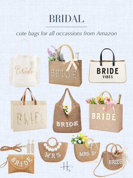 Bridal bags from Amazon! Super affordable & CUTE 🤍🥹💍

#LTKwedding #LTKstyletip #LTKitbag