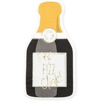 Champagne Bottle Dessert Napkins 20Ct | Bachelorette Party New Year's Eve Bash Pop The Bubbly Bridal | Etsy (US)